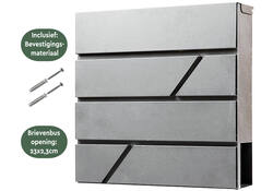 Brievenbus BRASQ PB200 Deluxe RVS
