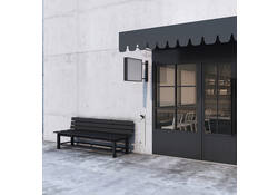 Asbak BRASQ wand AT200 RVS