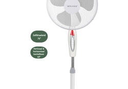 Statiefventilator BRASQ F300 Ø 40cm wit