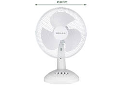 Tafelventilator BRASQ F400 Ø 30cm wit