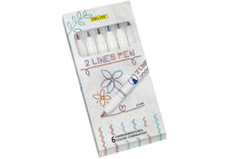 Fineliner Online 2-lijnen assorti doos à 6 stuks