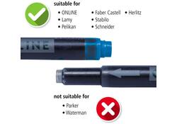 Inktpatroon Online Kombi blauw doos à 5 stuks