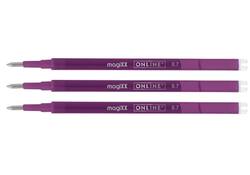 Gelschrijvervulling Online Magixx 0.7mm violet blister à 3 stuks