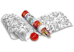 Kleurpotlood Caran d'ache Swisscolor met poster koker à 18 kleuren