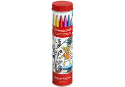 Viltstift Caran d'ache Swisscolor met poster koker à 10 kleuren