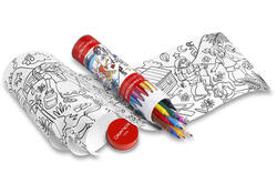 Viltstift Caran d'ache Swisscolor met poster koker à 10 kleuren