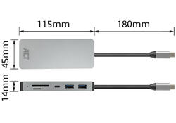 Dockingstation ACT USB-C 7-in-1