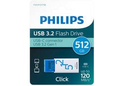 USB Stick Philips Click USB-C 512GB Ocean Blue