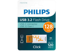 USB Stick Philips Click USB-C 128GB Sunrise Orange