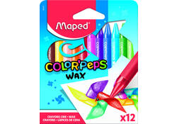Waskrijt Maped Color'Peps Wax set á 12 kleuren