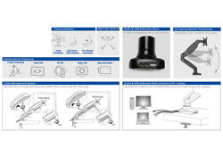Monitorarm ACT office met gasveer 1 scherm