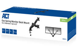 Monitorarm ACT office met gasveer 2 schermen