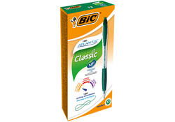 Balpen Bic Atlantis classic grip clic medium groen