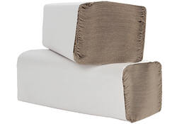 Handdoek Cleaninq Z-vouw 1-laags 250x230mm 20x250st naturel