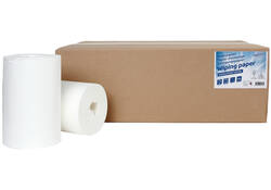 Poetspapier Cleaninq mini 1-laags 20cmx120m wit