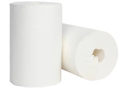 Poetspapier Cleaninq mini 1-laags 20cmx120m wit