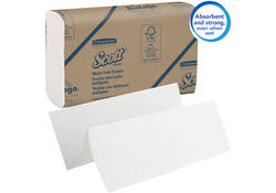 Handdoek Scott m-vouw 1-laags 23x23,5cm 16x250stuks wit 1804