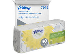 Handdoek Kleenex Ultra i-vouw 2-laags 21,5x31,5cm 5x124stuks 7979