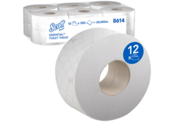 Toiletpapier Scott Essential Jumbo 2-laags 200m wit 8614