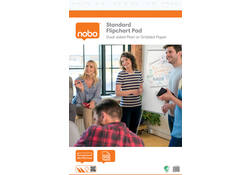 Flipoverpapier Nobo standaard 65x95cm dubbelzijdig rol 50vel