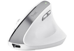 Muis Trust ergonomisch BAYO II draadloos wit