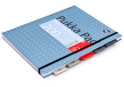 Projectboek Pukka Metallic Executive A4 lijn 5-tabs 4-gaats 200 pagina's 80gr assorti