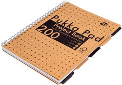 Projectboek Pukka Kraft A4 lijn 5-tabs 200 pagina's 80gr