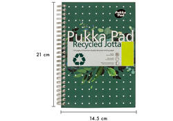 Notitieboek Pukka Jotta A5 lijn 110 pagina's 80gr groen