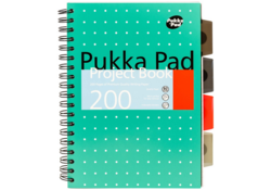 Projectboek Pukka Metallic B5 lijn 4-tabs 200 pagina's 80gr groen