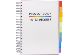 Projectboek Pukka White B5 lijn 10-tabs 400 pagina's 80gr