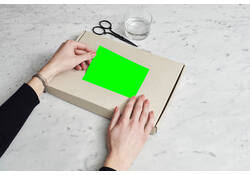 Etiket Rillprint 210x148mm fluorgroen 200 etiketten