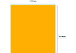 Etiket Rillprint 210x297mm fluororanje 100 etiketten