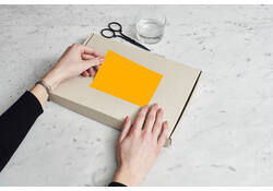 Etiket Rillprint 105x148mm fluororanje 400 etiketten