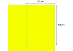 Etiket Rillprint 105x148mm fluorgeel 400 etiketten