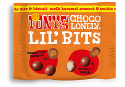 Chocolade Tony's Chocolonely Lil'Bits karamel zeezout & cookie mix 40 gram