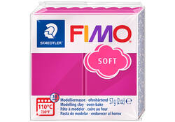 Boetseerklei Fimo soft 57 gram framboos