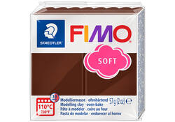 Boetseerklei Fimo soft 57 gram choco