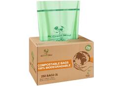Afvalzak bio Mr.Green Mind 26x29cm 2-3 liter dispenser 250 stuks