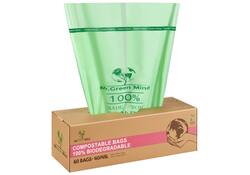 Afvalzak bio Mr.Green Mind 55x76cm 40-45 liter dispenser 60 stuks
