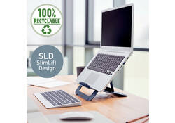 Laptopstandaard Leitz Ergo Aluminium plat verstelbaar