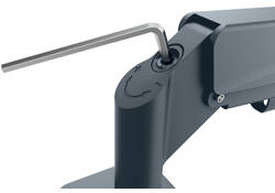 Monitorarm Leitz Ergo ruimtebesparend dubbele monitorarm