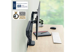 Monitorarm Leitz Ergo ruimtebesparend dubbele monitorarm