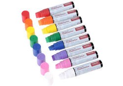 Krijtstift Europel watervast 15mm assorti etui 8 stuks