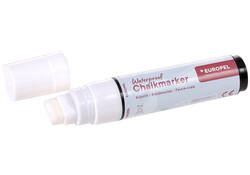 Krijtstift Europel watervast 15mm wit blister 1 stuk