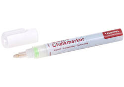 Krijtstift Europel watervast 3-6mm wit blister 1 stuk