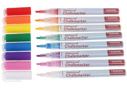 Krijtstift Europel watervast 1-3mm assorti etui 8 stuks