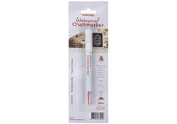 Krijtstift Europel watervast 1-3mm wit blister 1 stuk