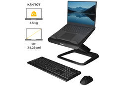 Laptopstandaard Fellowes Hana LT zwart