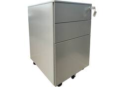 Ladeblok Euroseats 3 lade (2+1) 50x39x60cm op wieltjes grijs