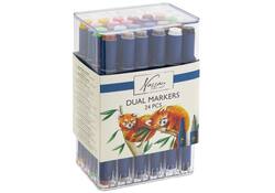 Alcoholmarkers Nassau Arts duopunt set à 24 kleuren
